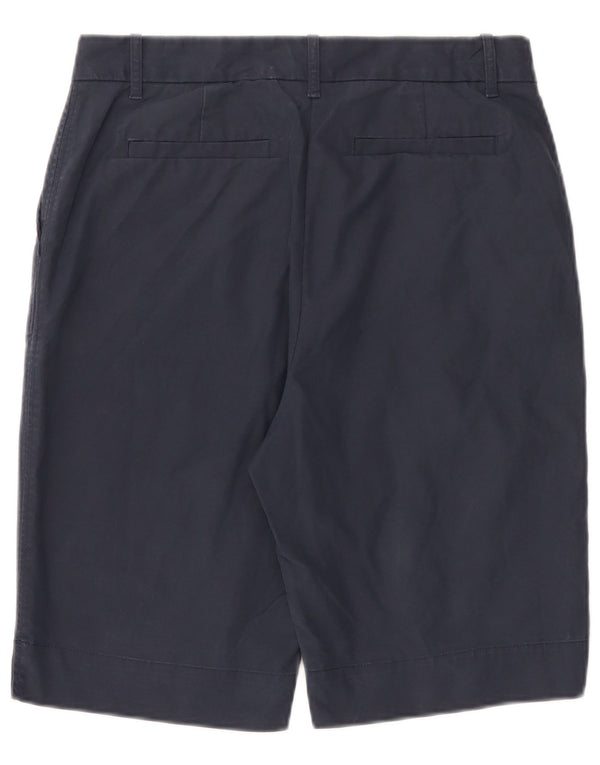 Marks & Spencer Short Chino Femme UK 12 Medium W32 Bleu Marine Coton
