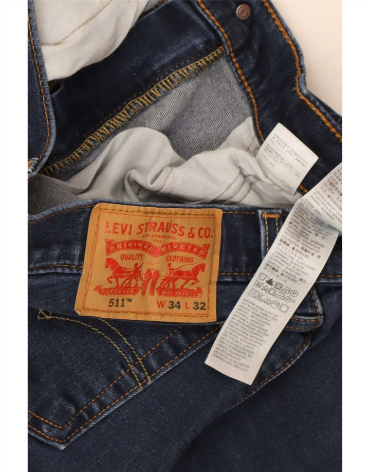 Levi's Jean Slim 511 Homme Bleu W34 L32 Coton