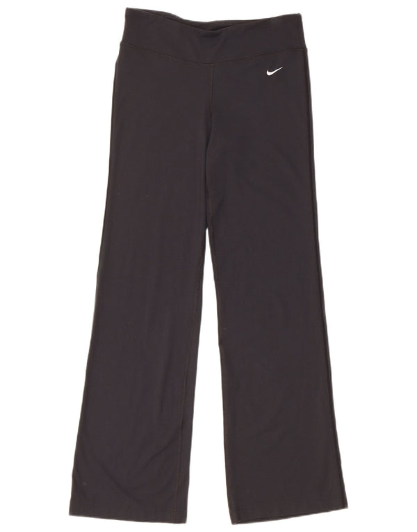 Nike Pantalon de survêtement Dri Fit à jambe large pour femme UK 6 XS Nylon noir