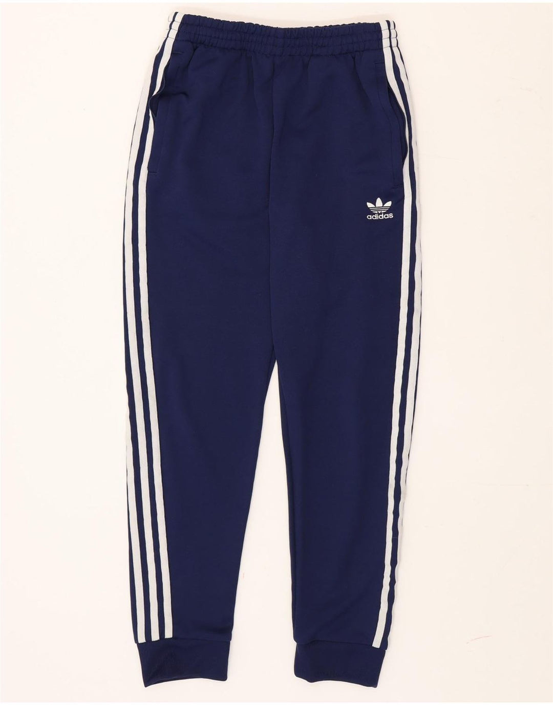 Adidas Pantalon de survêtement pour homme Pantalon de jogging Petit Bleu marine Polyester