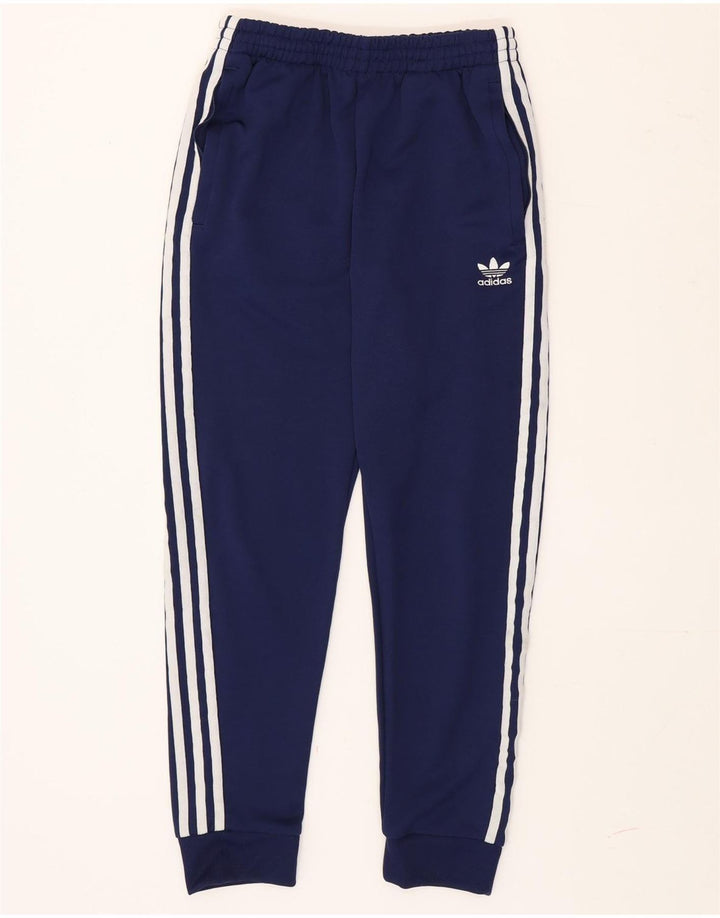 Adidas Pantalon de survêtement pour homme Pantalon de jogging Petit Bleu marine Polyester