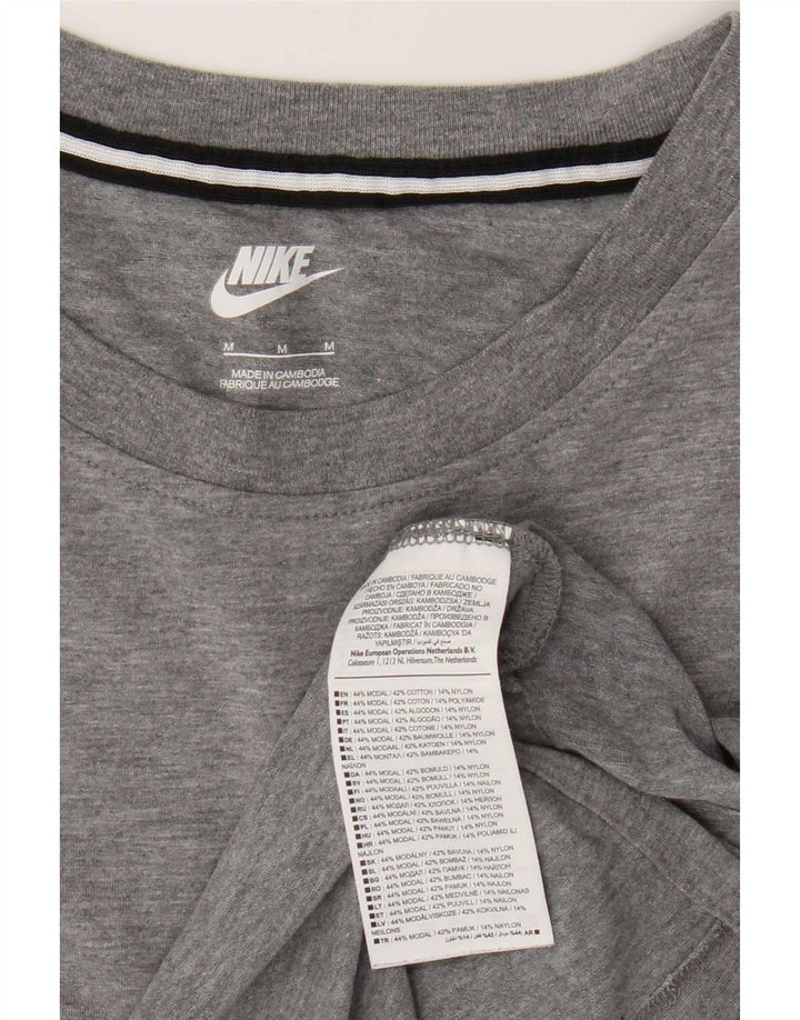 Nike T-shirt pour femme UK 14 Gris moyen moucheté modal