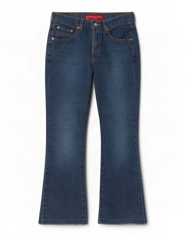 Levi's Jean Bootcut 515 Femme US 2 XS W26 L28 Bleu Coton