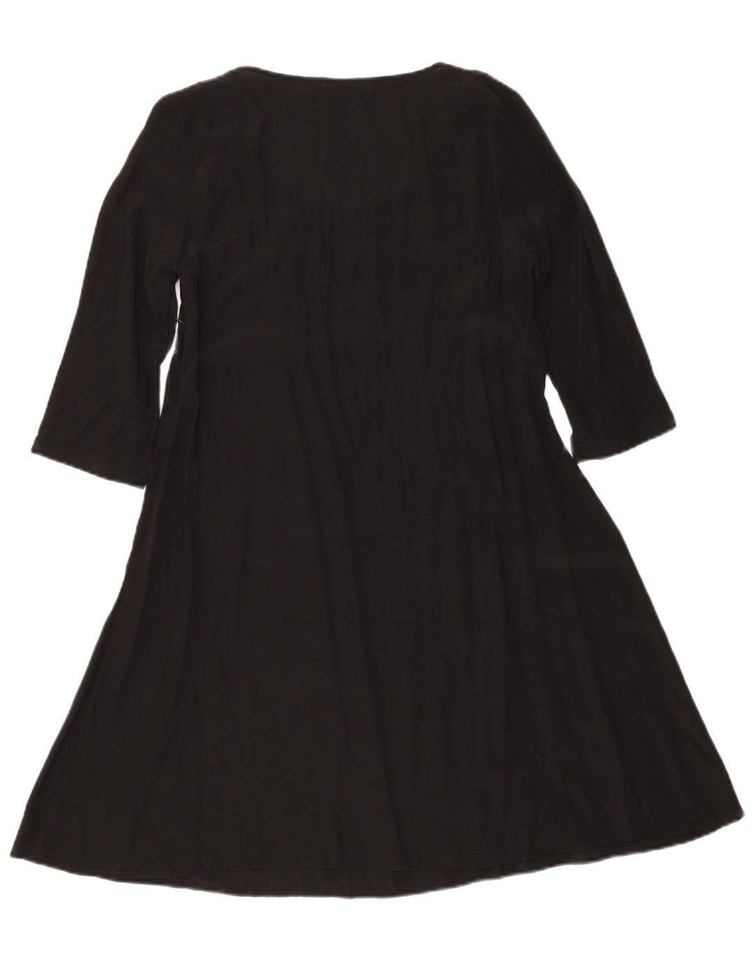 Kookai Robe trapèze à manches longues pour femme UK 12 Noir moyen