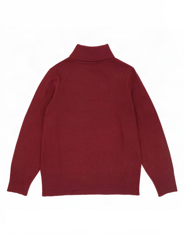 Marks & Spencer Pull col roulé pour femme UK 20 2XL Acrylique bordeaux