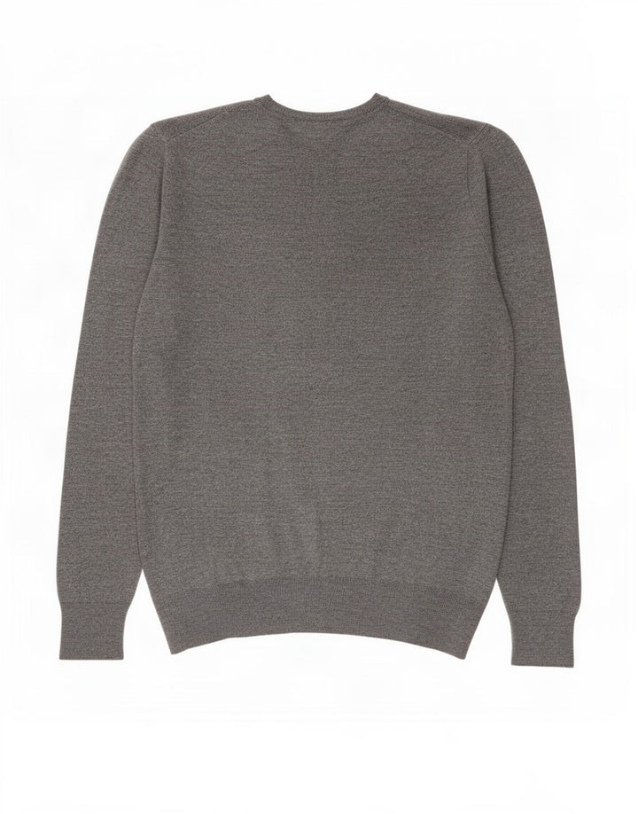 Zara Pull col V pour homme XL Gris