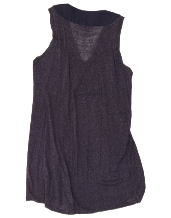 Max Mara Débardeur Weekend Femme UK 8 Small Bleu Marine
