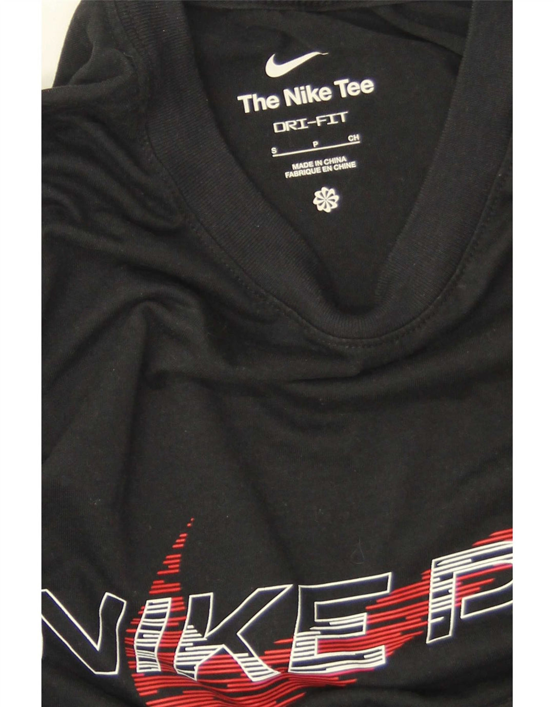Nike Hommes Dri Fit Graphic T-Shirt Haut Petit Noir