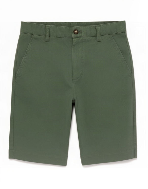 John Lewis Short Chino Homme Medium W30 Vert Coton