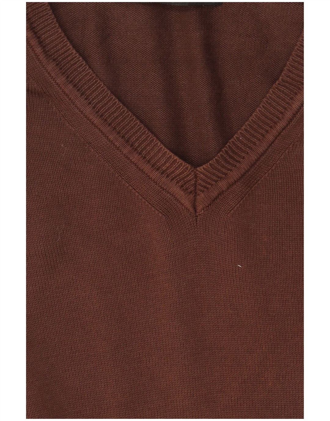 Zara Pull Col V Homme XL Marron Coton