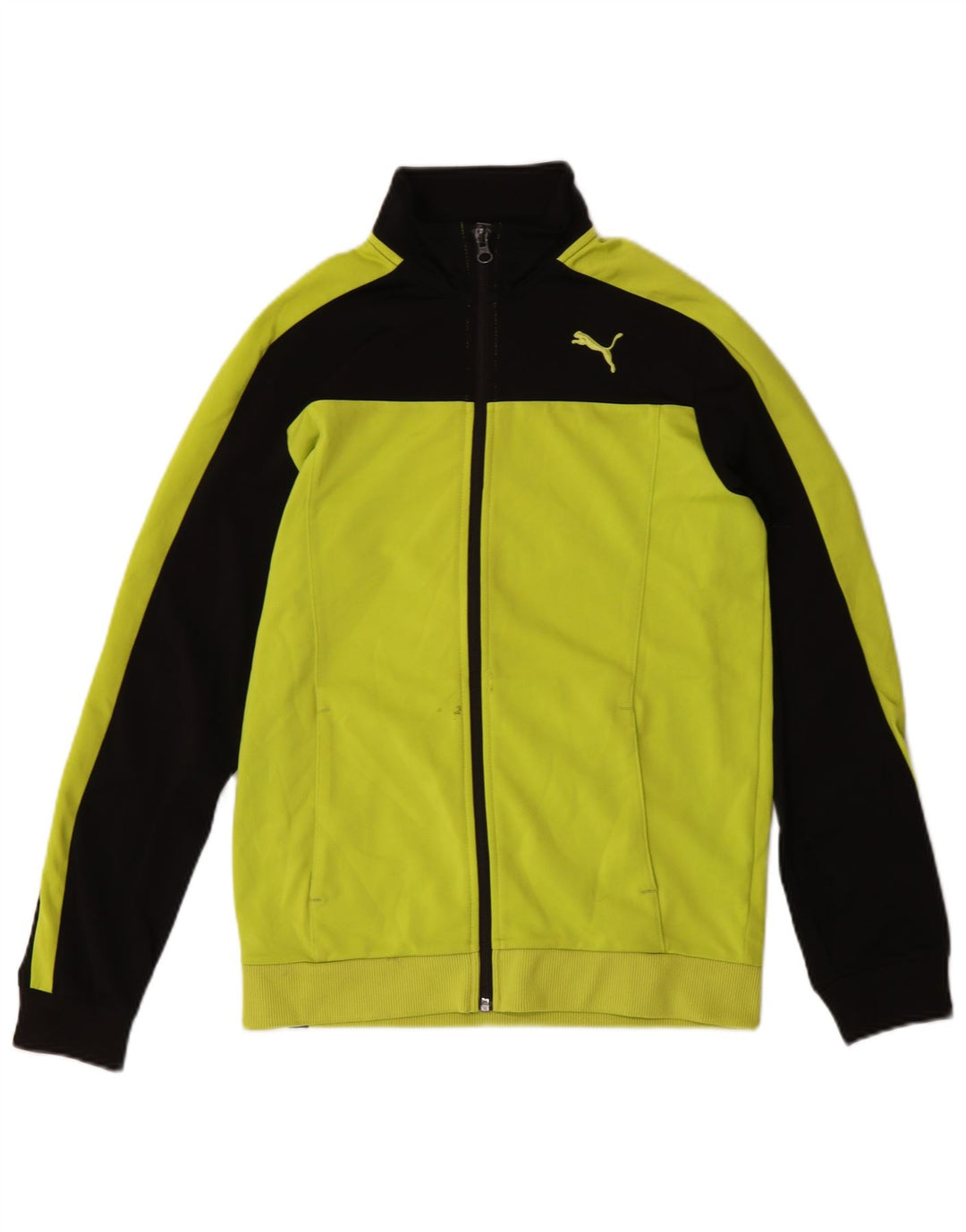 Puma Veste de Survêtement Garçon 13-14 ans Jaune Colorblock Polyester