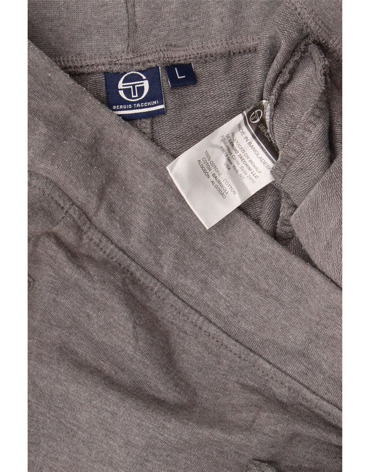 SERGIO TACCHINI Short de Sport Homme Grand Gris Coton