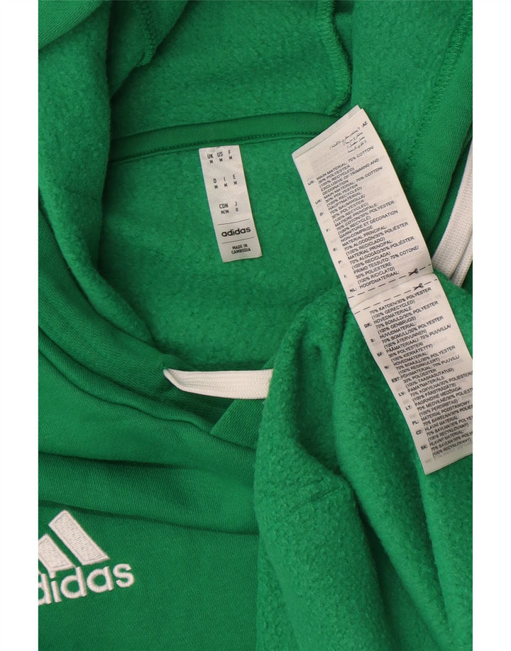 Adidas Pull à capuche pour homme en coton vert moyen