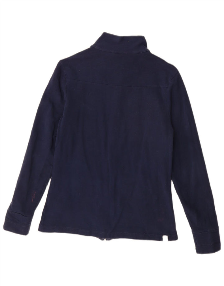 ADIDAS Veste de survêtement pour femme UK 12 Bleu marine moyen en coton