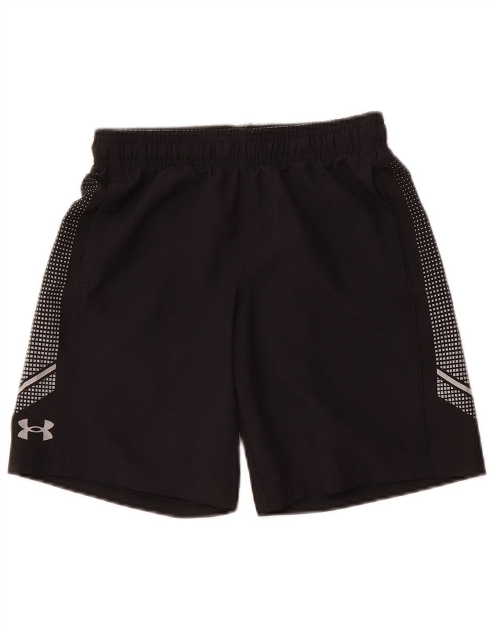 Under Armour Short de sport coupe ample graphique pour garçon 9-10 ans Noir moyen