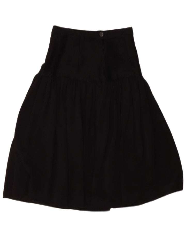 Jupe trapèze vintage pour femme Small W26 Noir