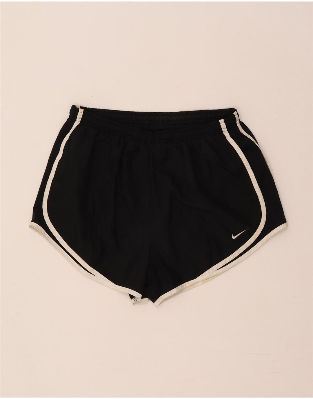 Nike Short de sport Dri Fit pour femme UK 14 Noir moyen Polyester