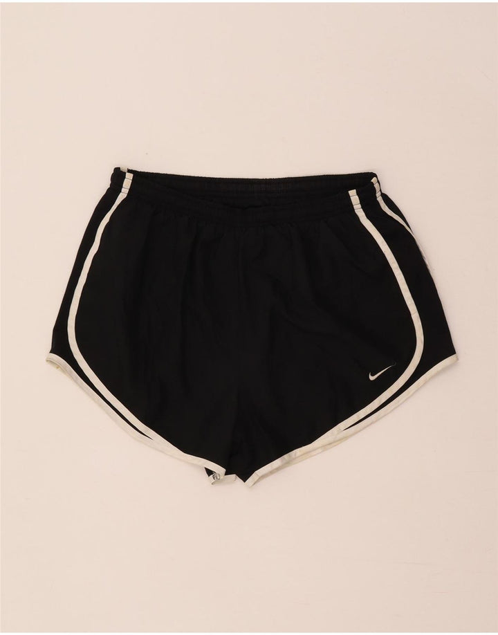Nike Short de sport Dri Fit pour femme UK 14 Noir moyen Polyester