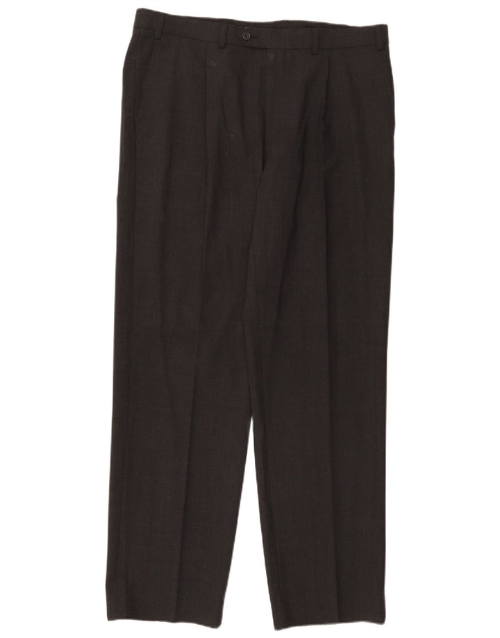 Marks & Spencer Pantalon de costume sur mesure pour homme W36 L31 Gris Polyester