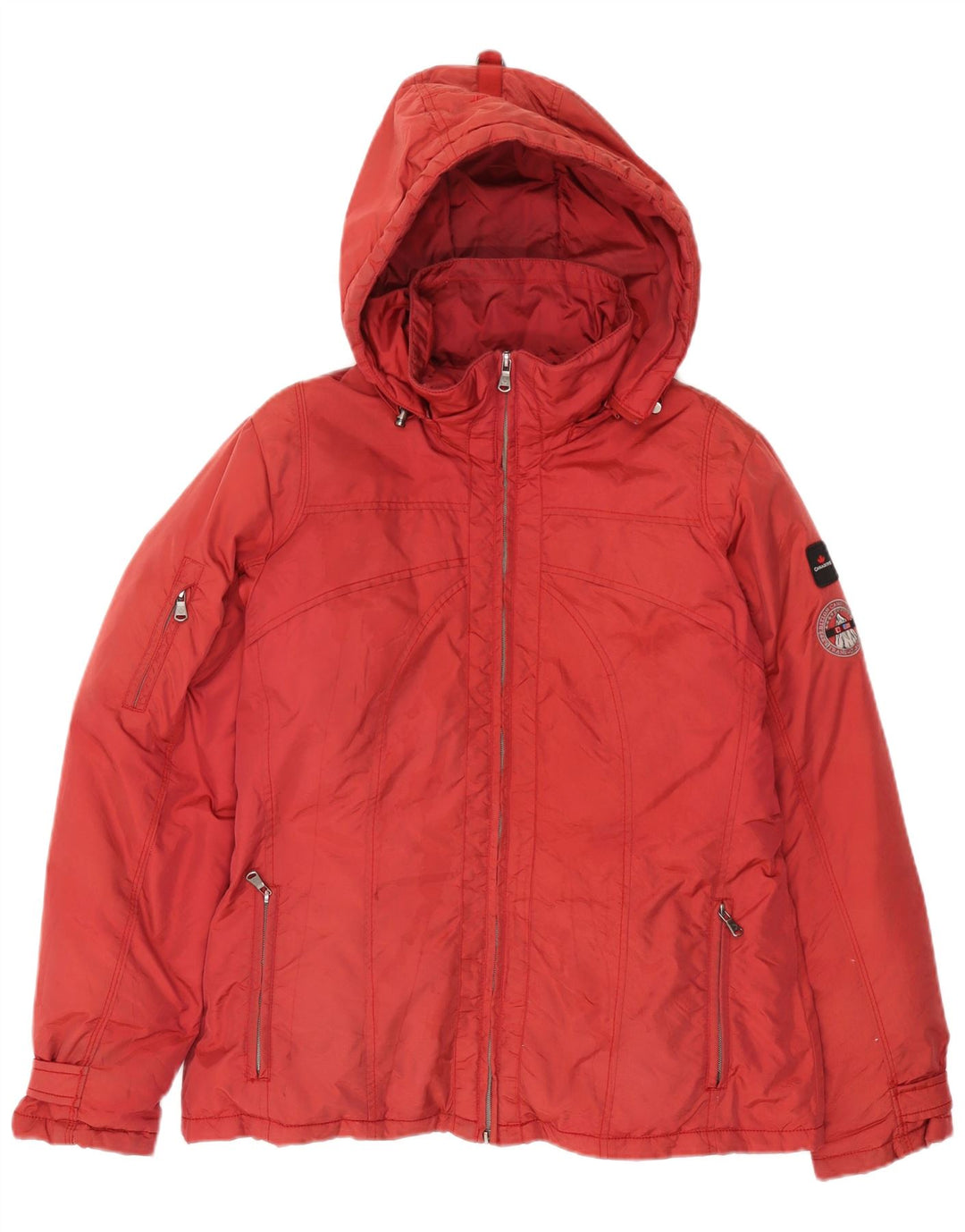 Canadiens Veste matelassée à capuche pour hommes IT 50 Large Nylon rouge