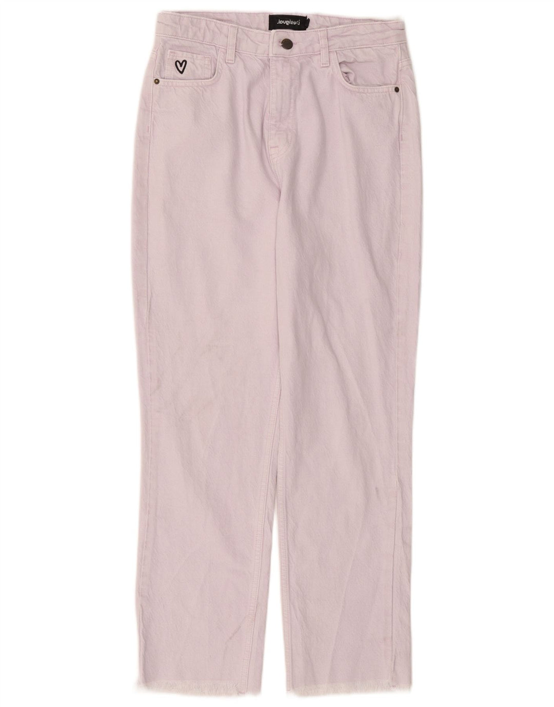 DESIGUAL Jean droit femme EU 38 Medium W26 L27 Violet Coton