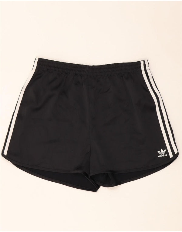 ADIDAS Short de sport pour femme UK 16/18 Large Noir Polyester