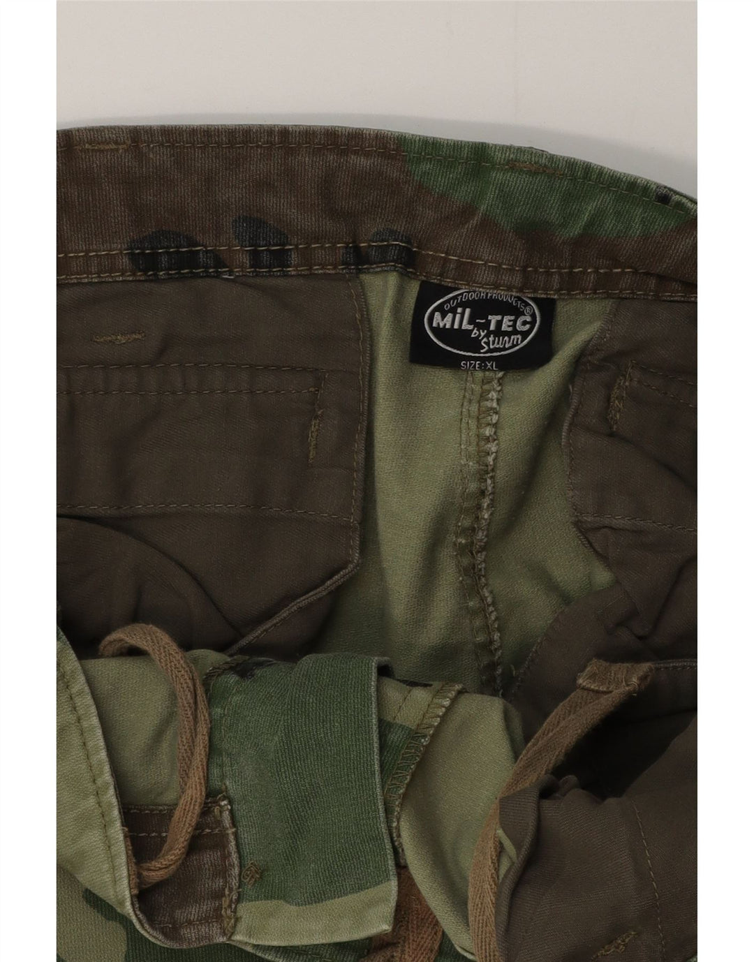MIL-TEC Short Cargo Homme XL W38 Vert Camouflage Coton