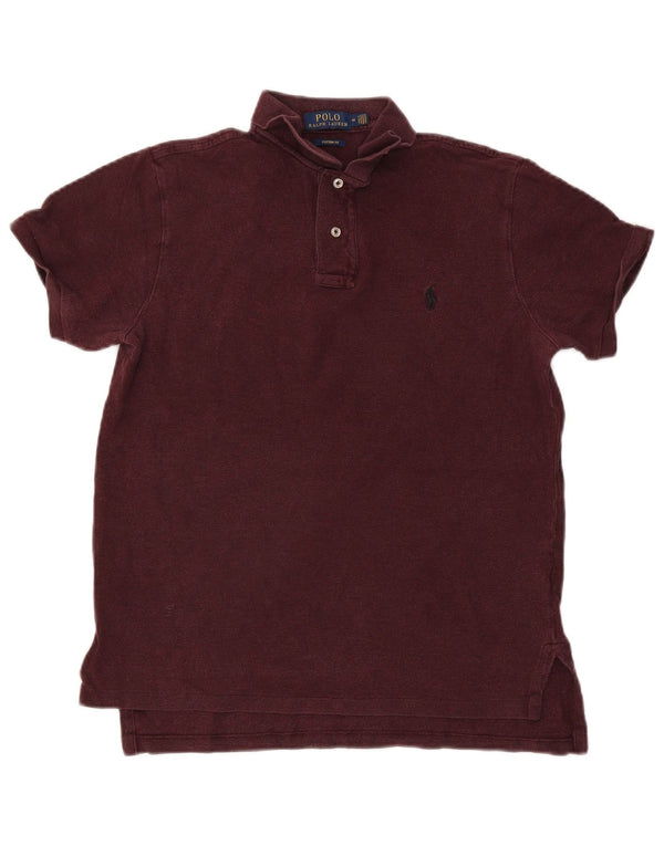 Polo Ralph Lauren Chemise sur mesure pour homme en coton bordeaux moyen