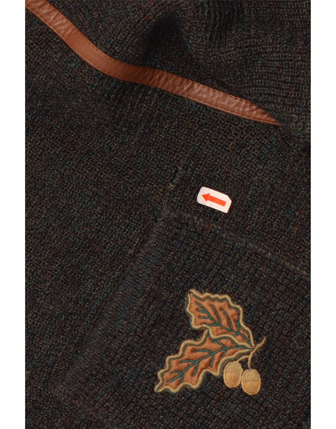 Marz Homme Cardigan Double Boutonnage Pull EU 52 Large Gris Moucheté Laine