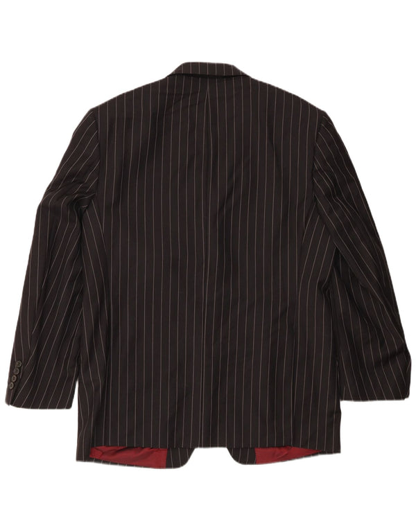 Marks & Spencer Veste blazer à 3 boutons pour homme UK 42 Grandes rayures noires