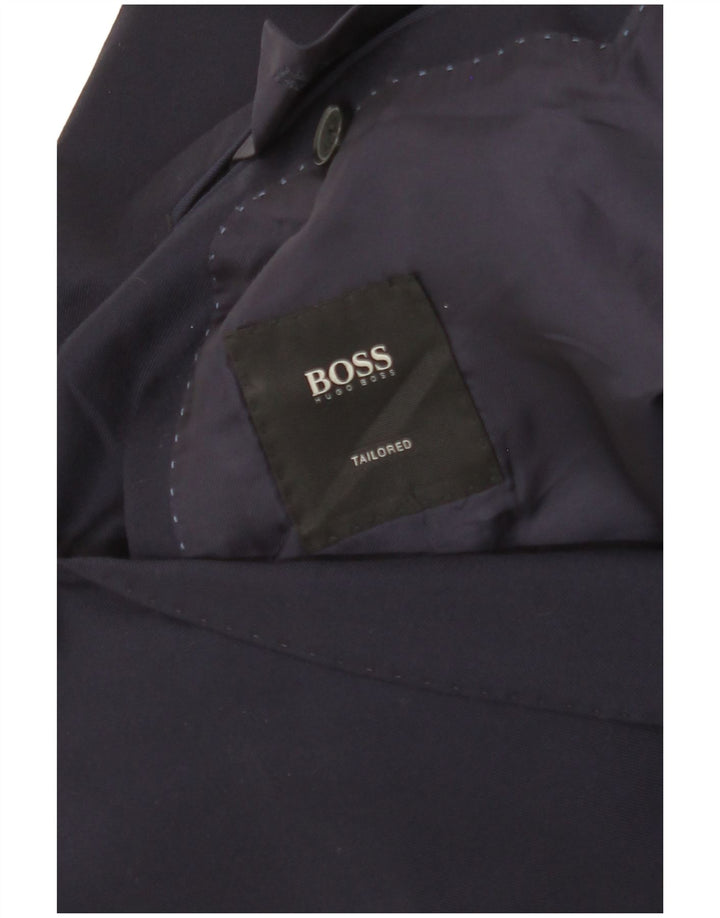 Hugo Boss Veste blazer sur mesure à 2 boutons pour homme UK 36 Petit Bleu marine