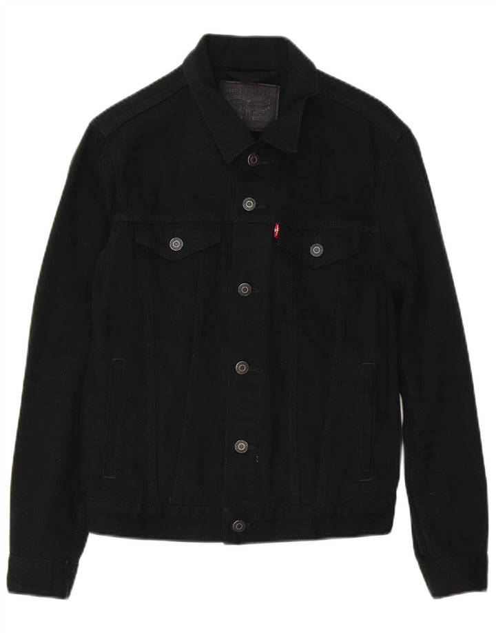 Levi's Veste en jean homme UK 36 Small Noir Coton