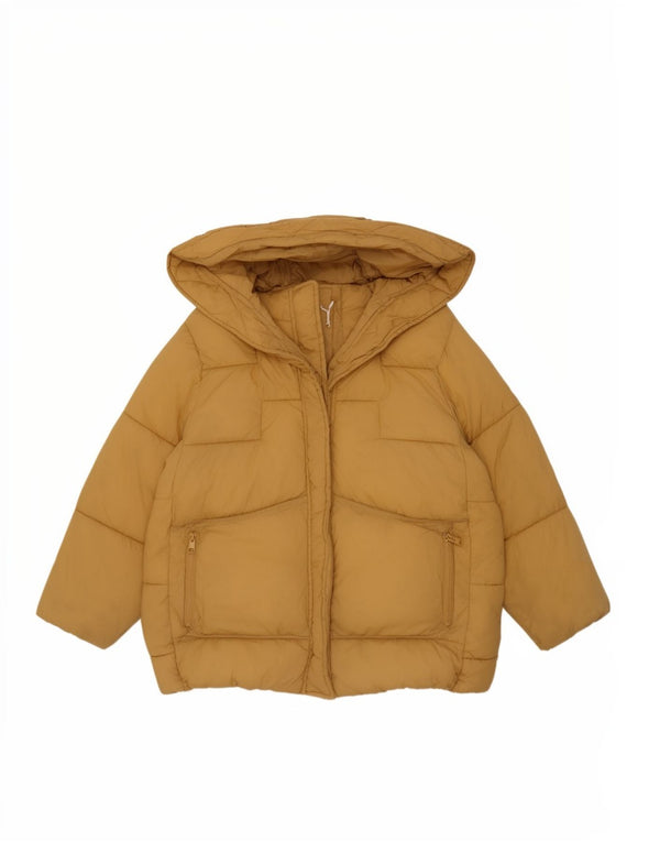 Zara Veste matelassée à capuche fille 11-12 ans Jaune Polyamide