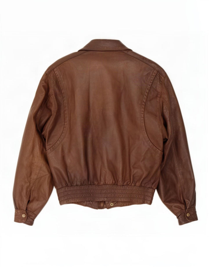 veste en cuir homme vintage UK 38 Brun moyen