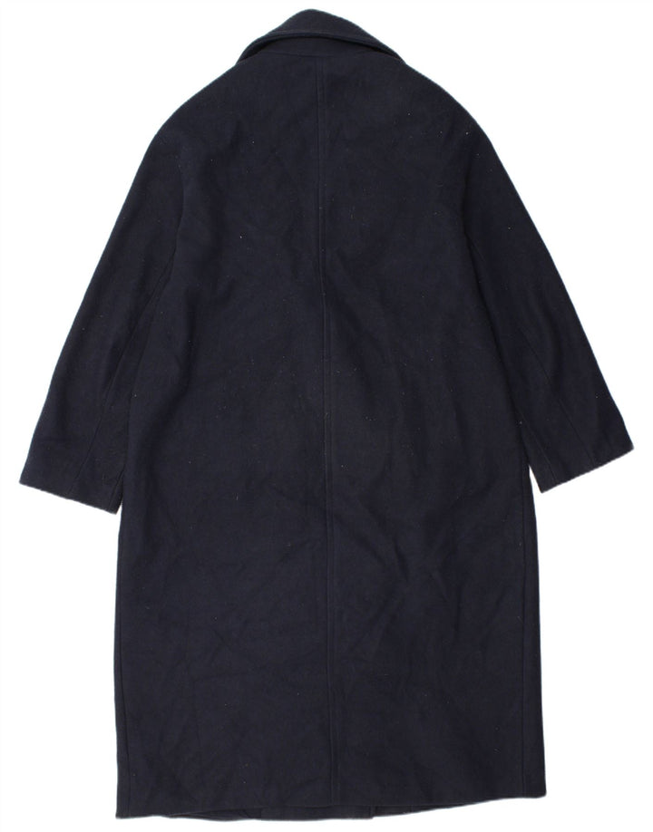 Zara Manteau Double Boutonnage Homme UK 36 Petit Bleu Marine Polyester
