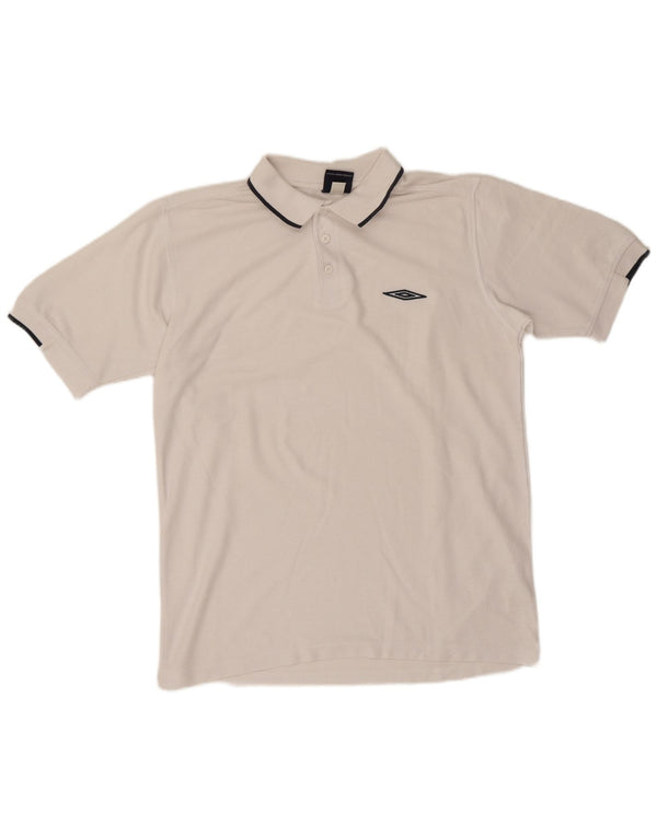 Umbro Polo Homme Blanc Moyen Polyester