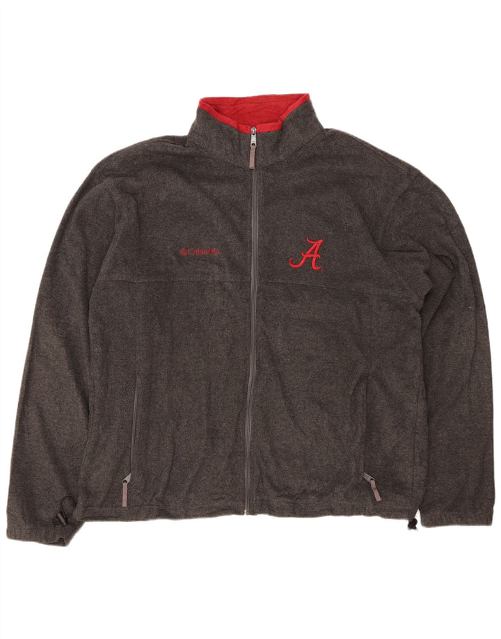COLUMBIA Mens Alabama Fleece Jacket UK 42 XL Grey Polyester