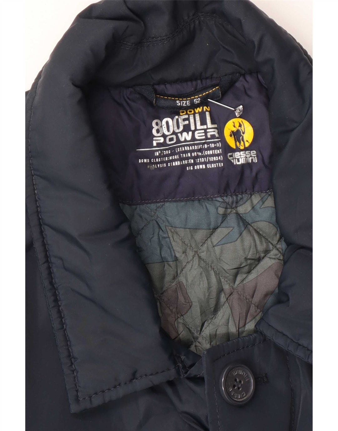 Ciesse Piumini Veste rembourrée coupe régulière pour homme Taille 52 Grand Bleu marine