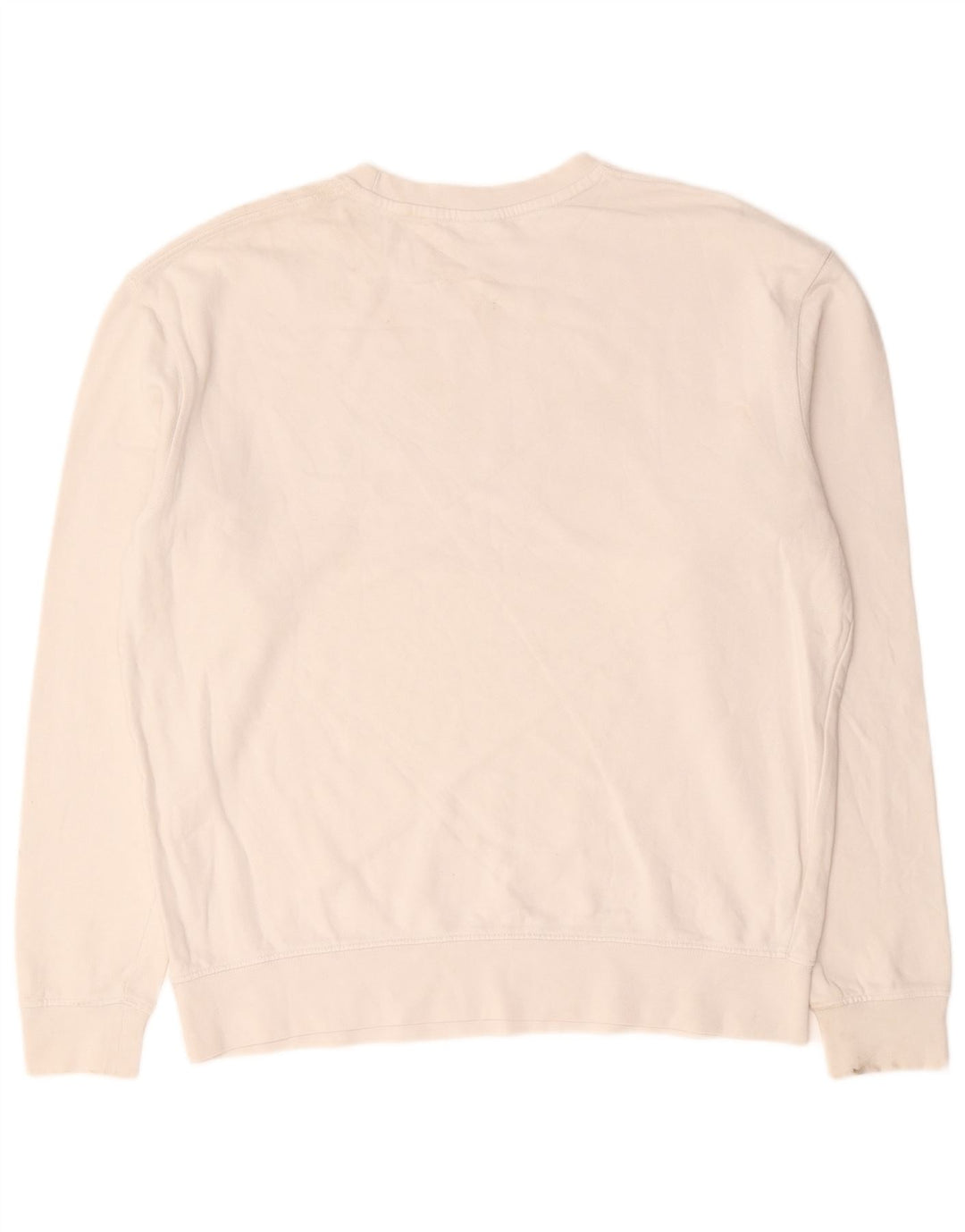 Zara Pull-over pour hommes en coton color block blanc grand