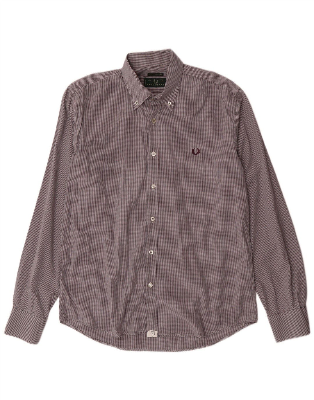 Fred Perry Chemise Slim Fit XL en coton à carreaux multicolores pour homme