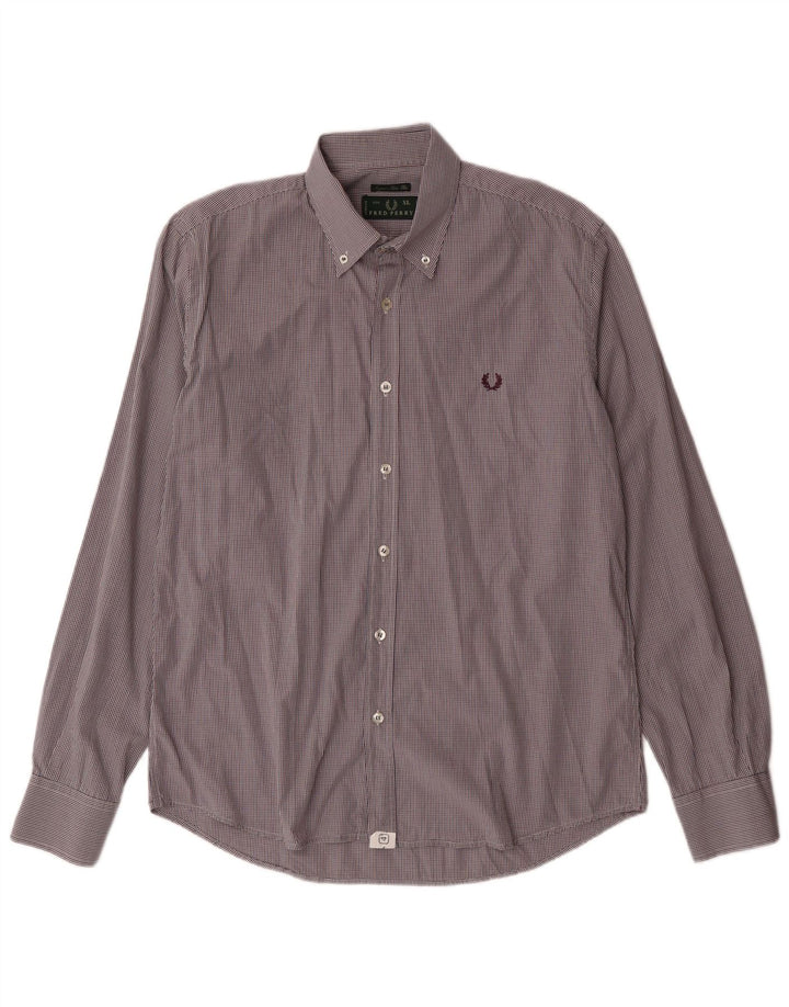 Fred Perry Chemise Slim Fit XL en coton à carreaux multicolores pour homme