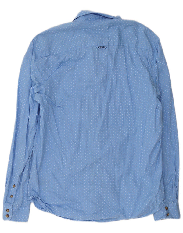 Crew Clothing Chemise Slim Fit Homme Bleu Géométrique Coton