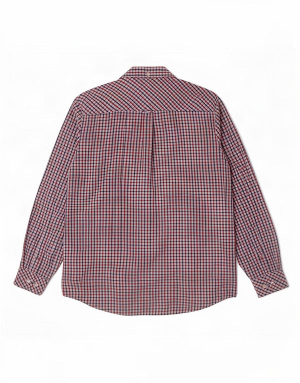 Ben Sherman Chemise Heritage Homme Grand Carreau Rouge Coton