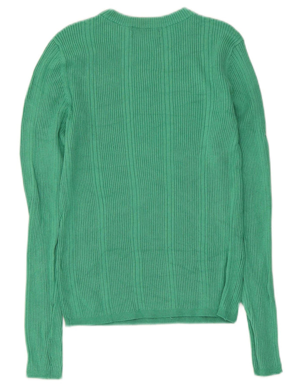 Marks & Spencer Pull court à col bateau pour femme UK 10 Petit Vert