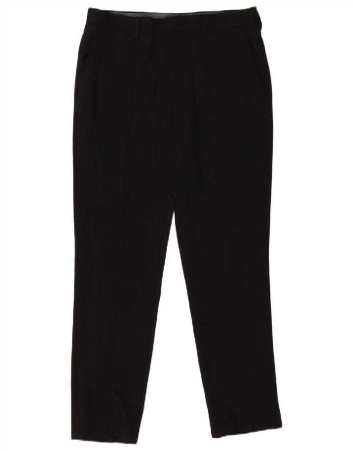 Marks & Spencer Pantalon de costume slim fit pour homme W32 L29 laine noire