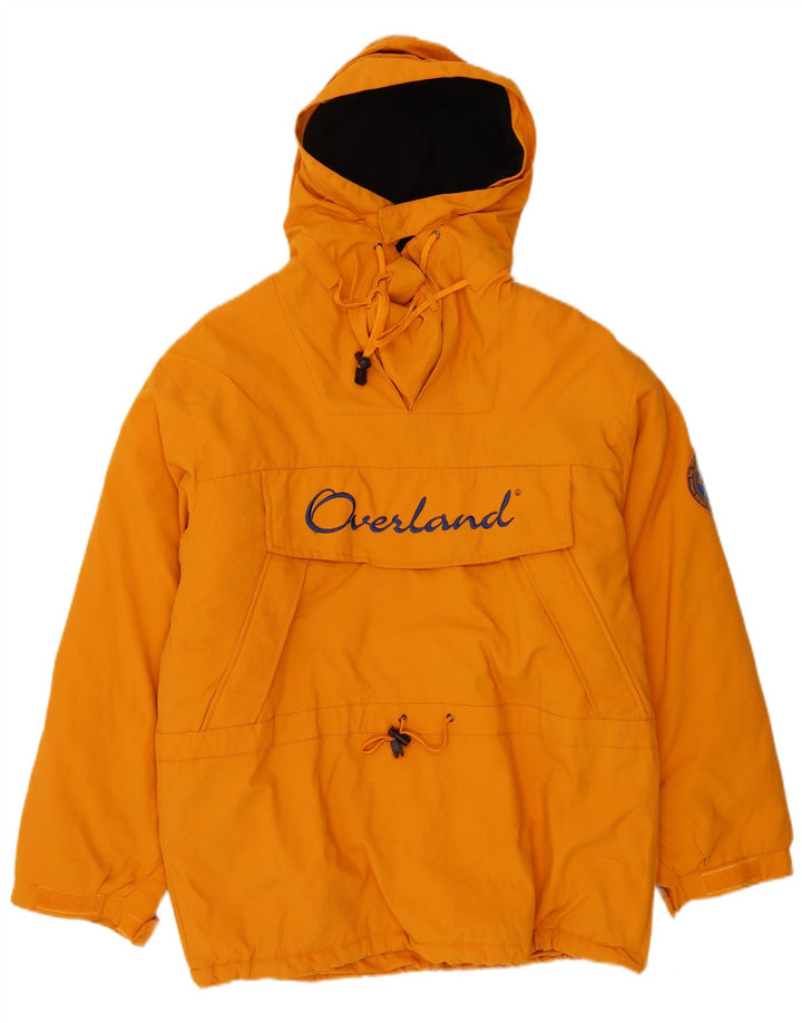 Overland Veste de ski anorak à capuche pour homme UK 38 Orange moyen Polyester