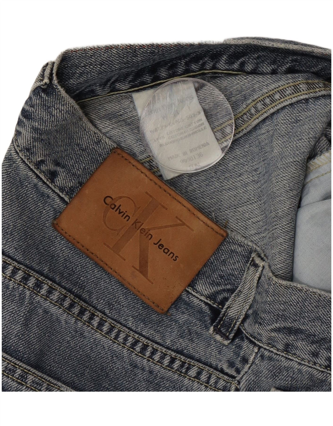 Calvin Klein Jean Bootcut Femme W31 L30 Bleu Coton