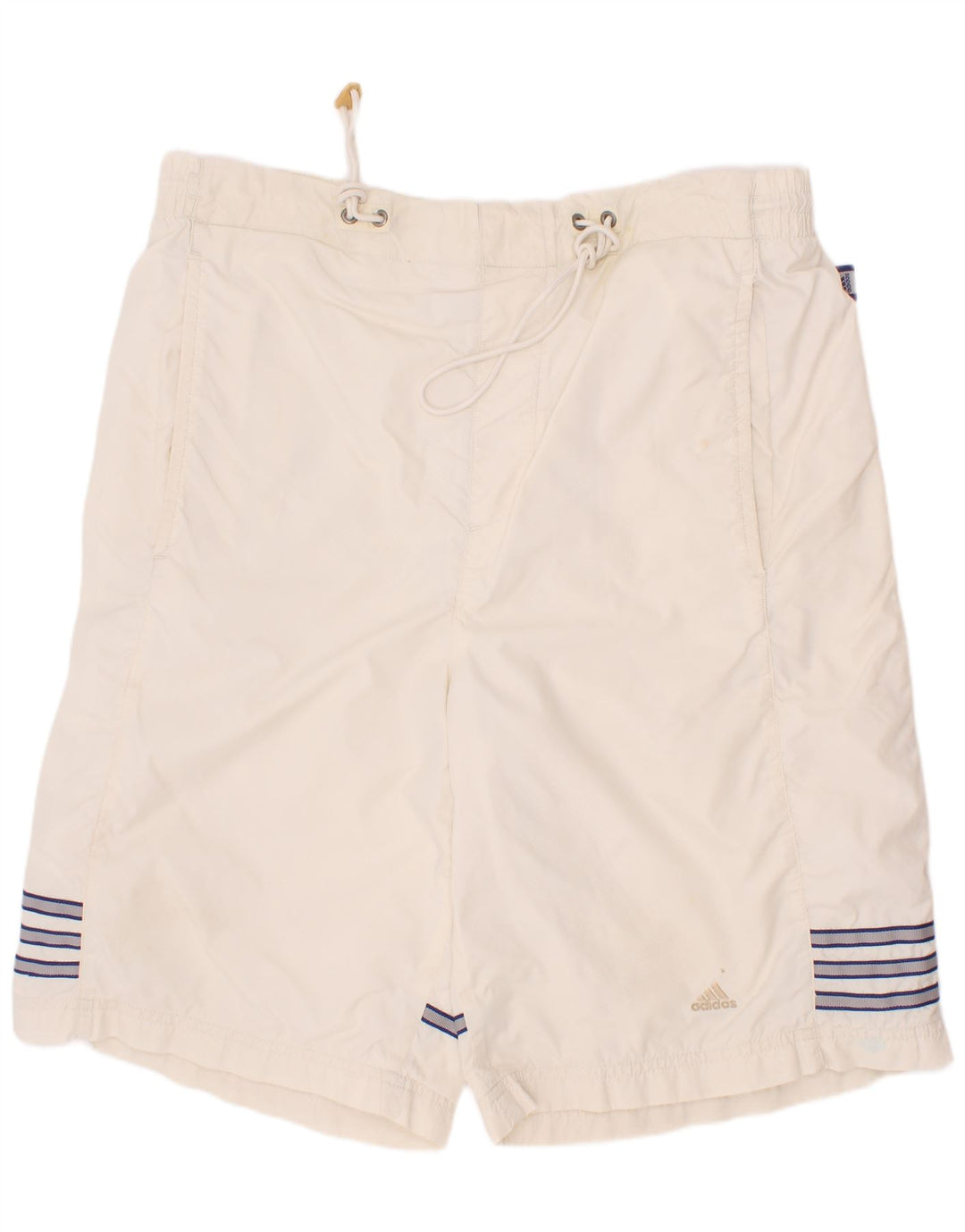 Adidas Short de Bain Garçon 13-14 ans Blanc Rayé Polyester