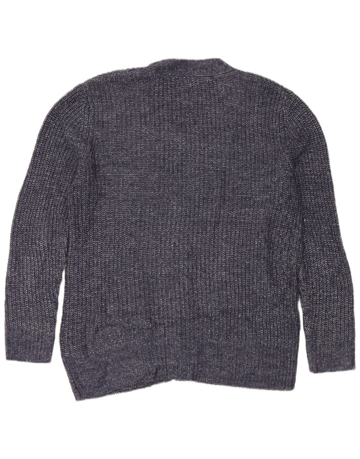 Marks & Spencer Cardigan pour femme UK 14 Bleu marine moyen moucheté