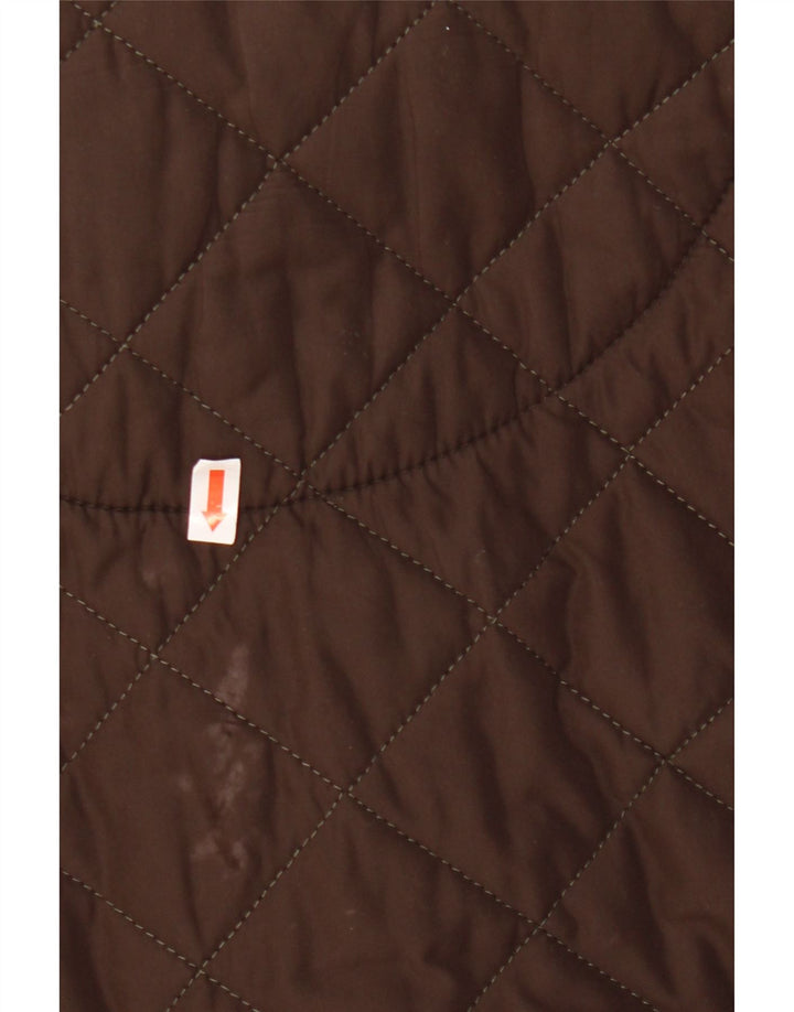 BARBOUR Veste matelassée pour homme UK 40 Large Marron Polyester